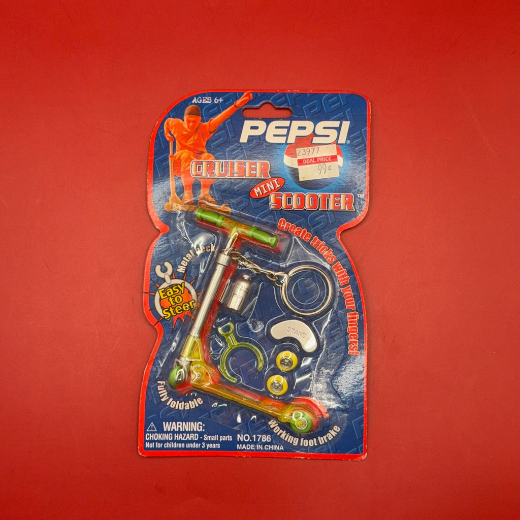 NIB Y2K Vintage Keychain: Pepsi Cruiser Mini Scooter