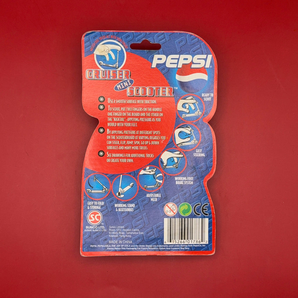 NIB Y2K Vintage Keychain: Pepsi Cruiser Mini Scooter