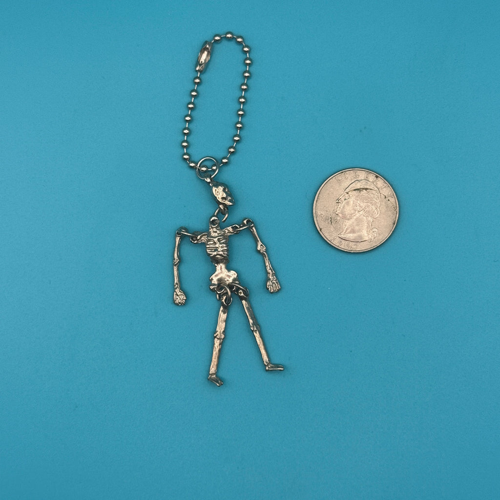 Vintage Spooky Skeleton Halloween Keychains & Bag Charms
