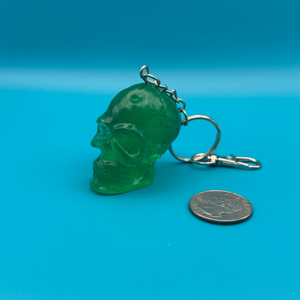 Vintage Spooky Skeleton Halloween Keychains & Bag Charms