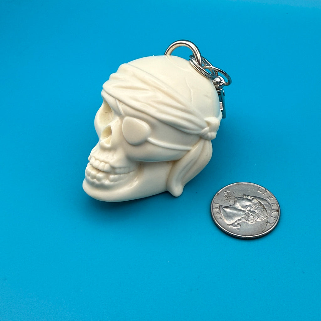 Vintage Spooky Skeleton Halloween Keychains & Bag Charms