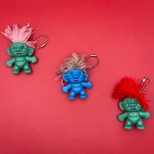 1980s String Hair Troll Doll  s - troll charms troll keychains vintage keychain vintage charms for bag nostalgia vintage keychains y2k collectible - Bag Crap