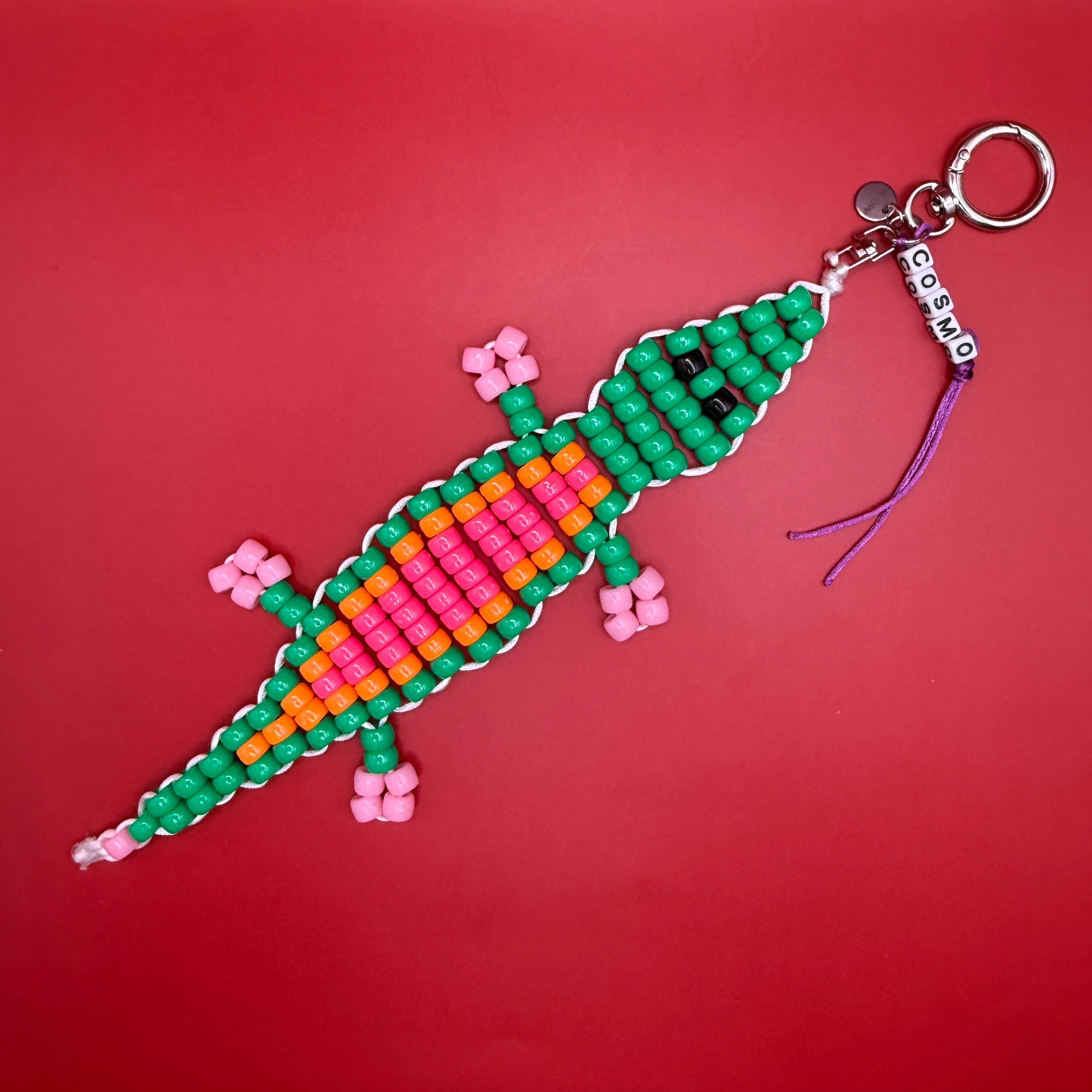 BAG CRAP Bead Buddy Alligator  s -  vintage keychain vintage charms for bag nostalgia vintage keychains y2k collectible - Bag Crap