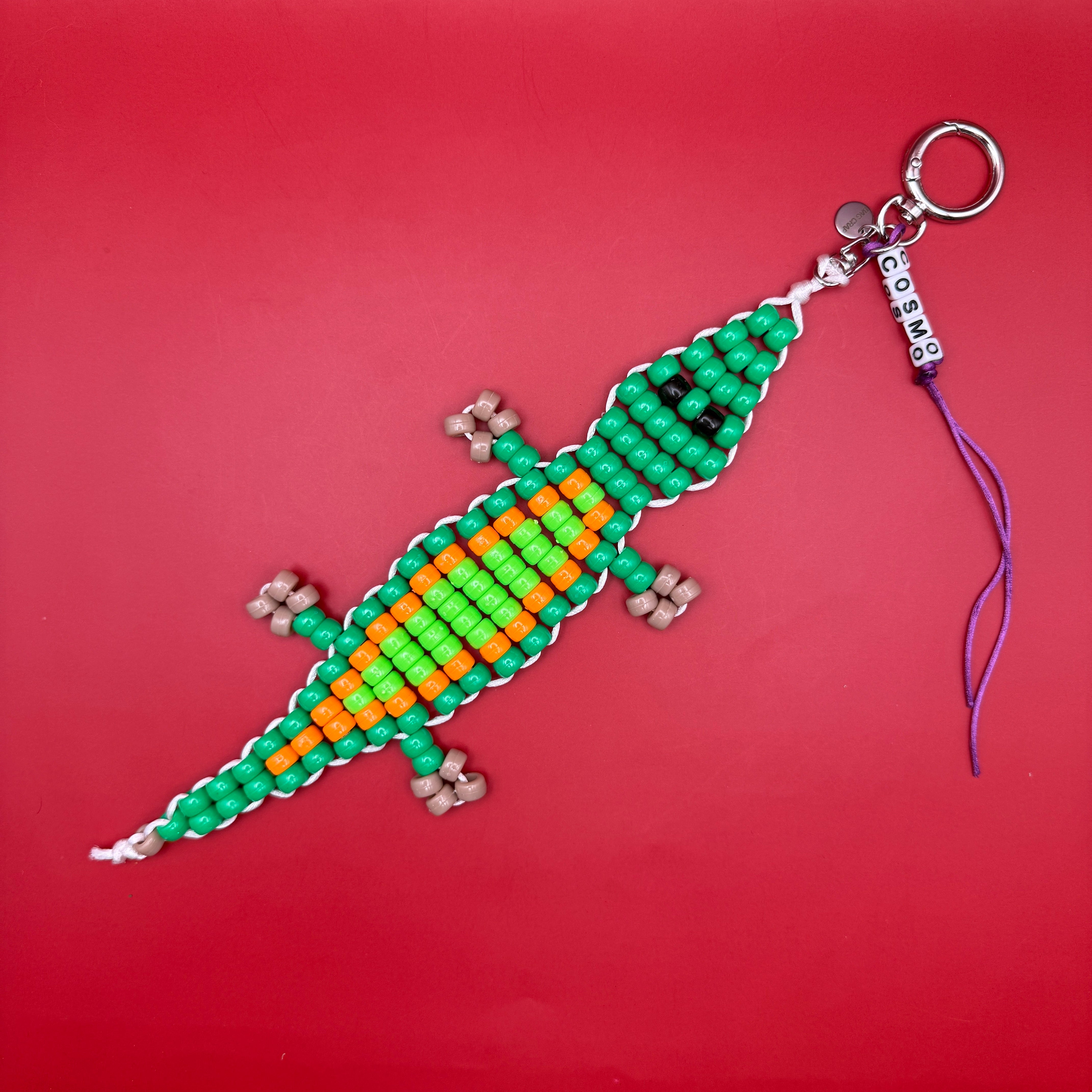 BAG CRAP Bead Buddy Alligator  s -  vintage keychain vintage charms for bag nostalgia vintage keychains y2k collectible - Bag Crap