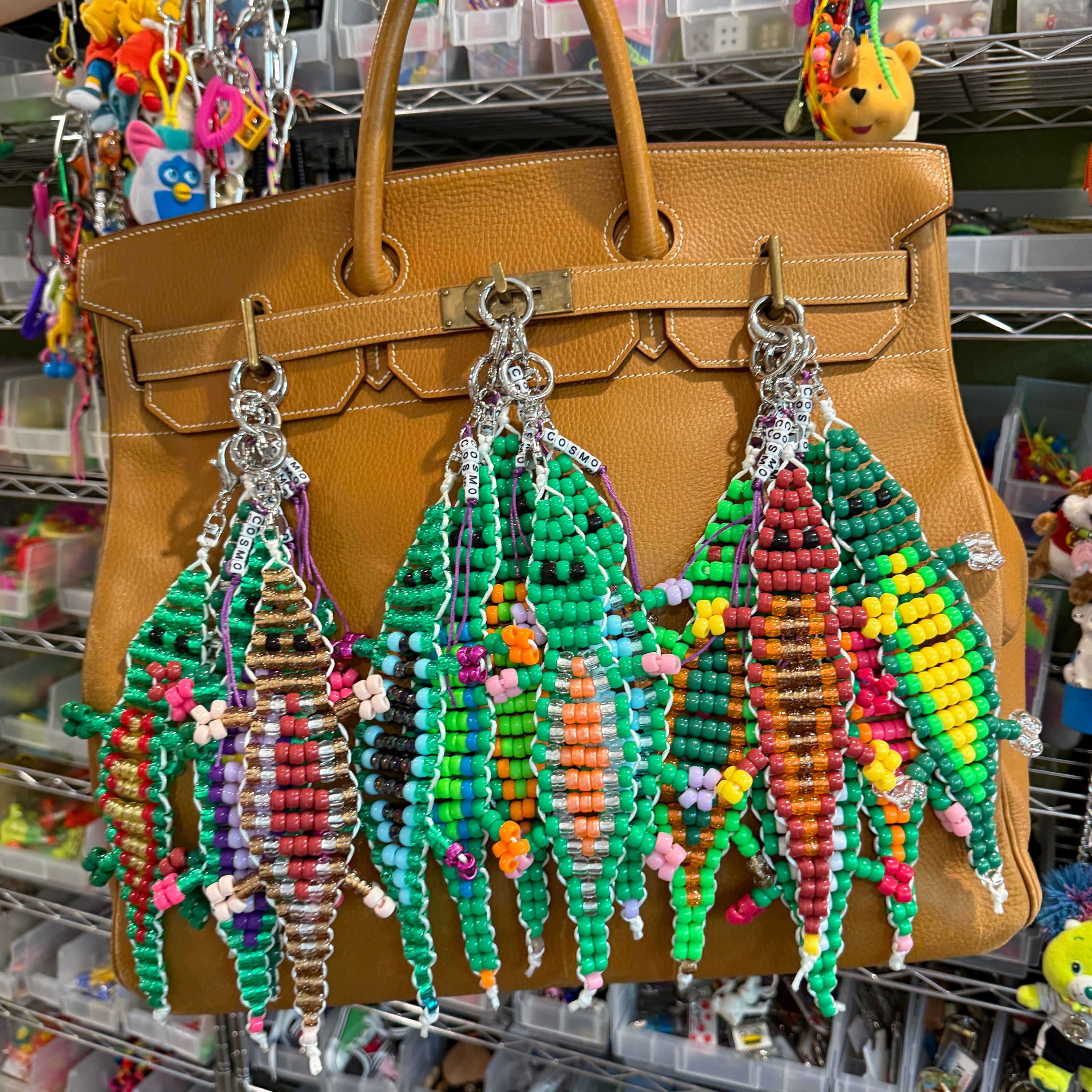 BAG CRAP Bead Buddy Alligator  s -  vintage keychain vintage charms for bag nostalgia vintage keychains y2k collectible - Bag Crap