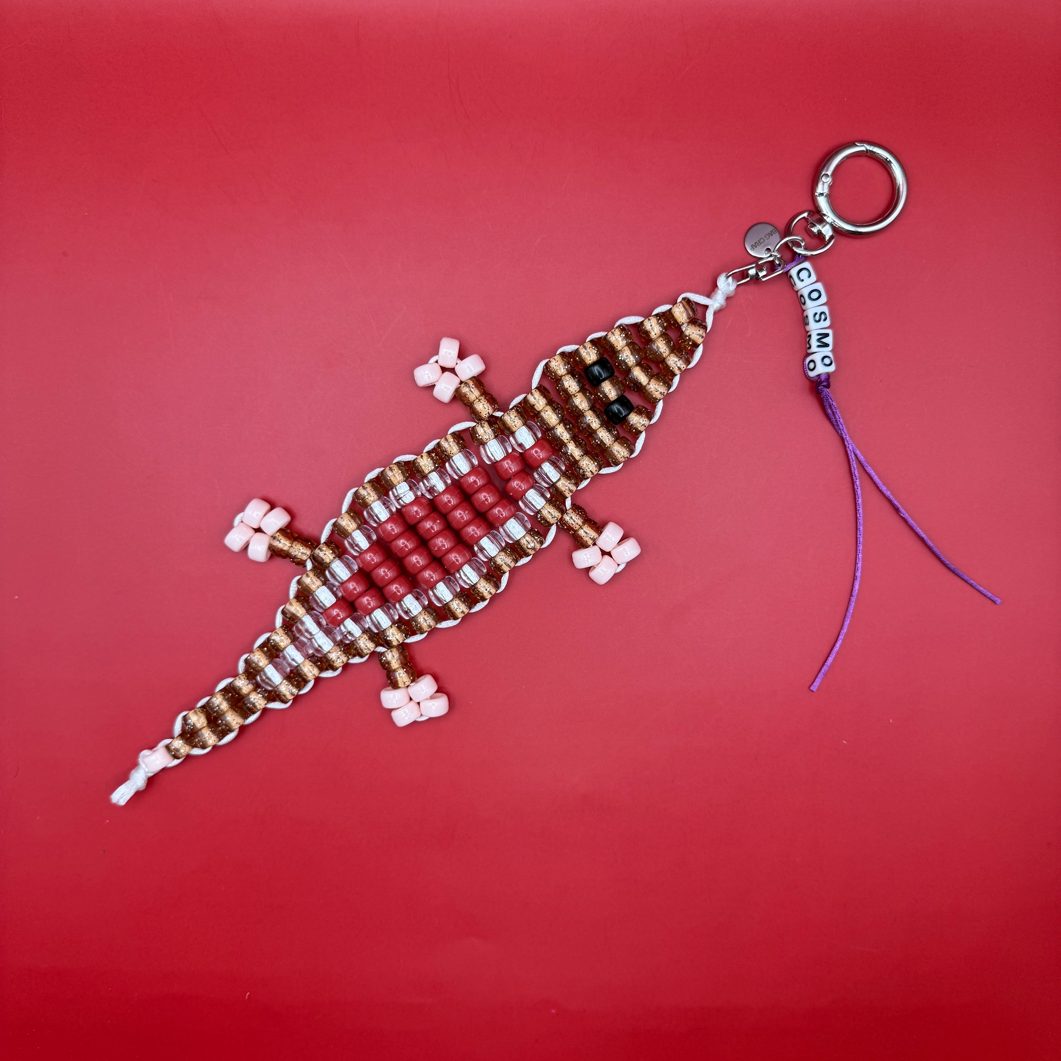 BAG CRAP Bead Buddy Alligator  s -  vintage keychain vintage charms for bag nostalgia vintage keychains y2k collectible - Bag Crap