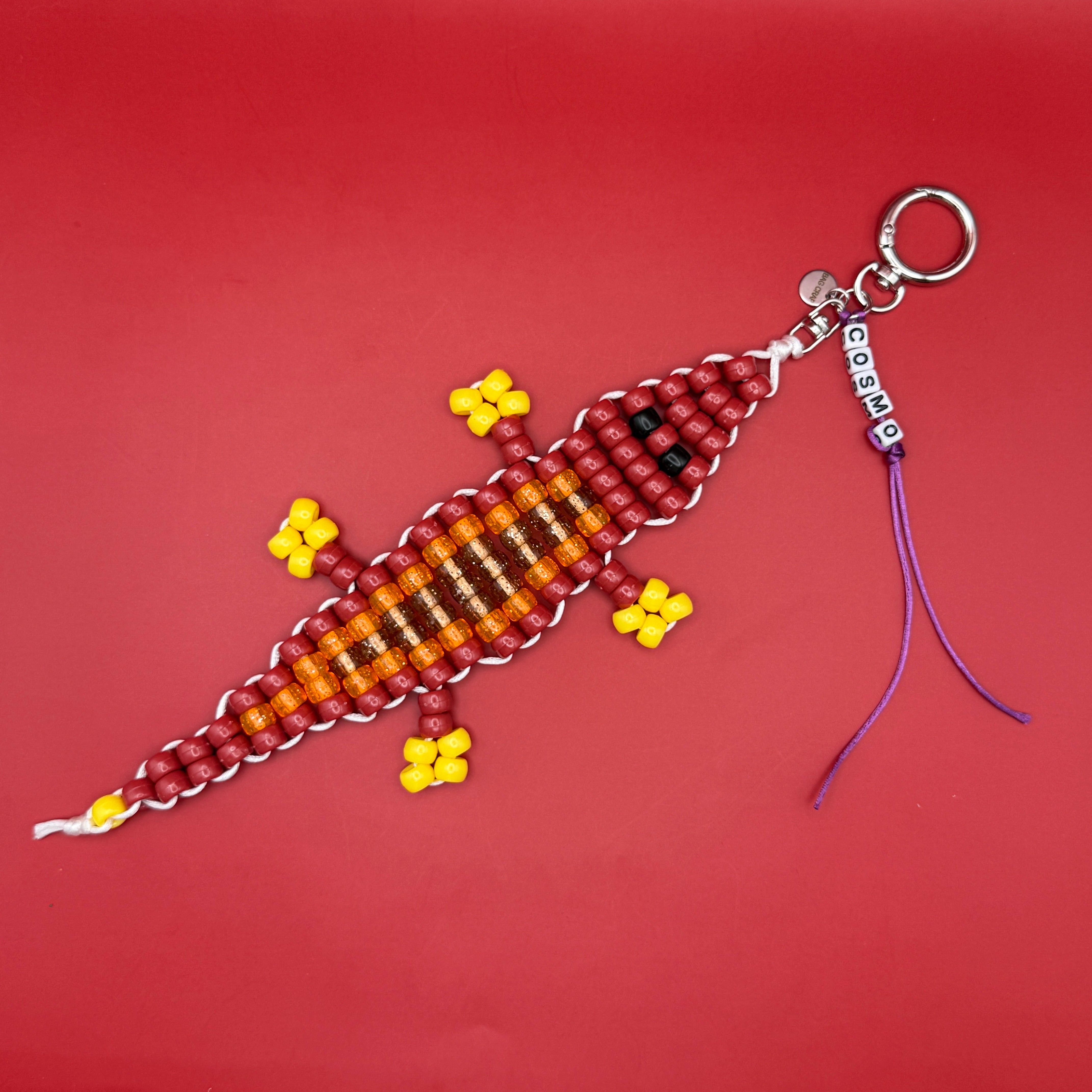BAG CRAP Bead Buddy Alligator  s -  vintage keychain vintage charms for bag nostalgia vintage keychains y2k collectible - Bag Crap