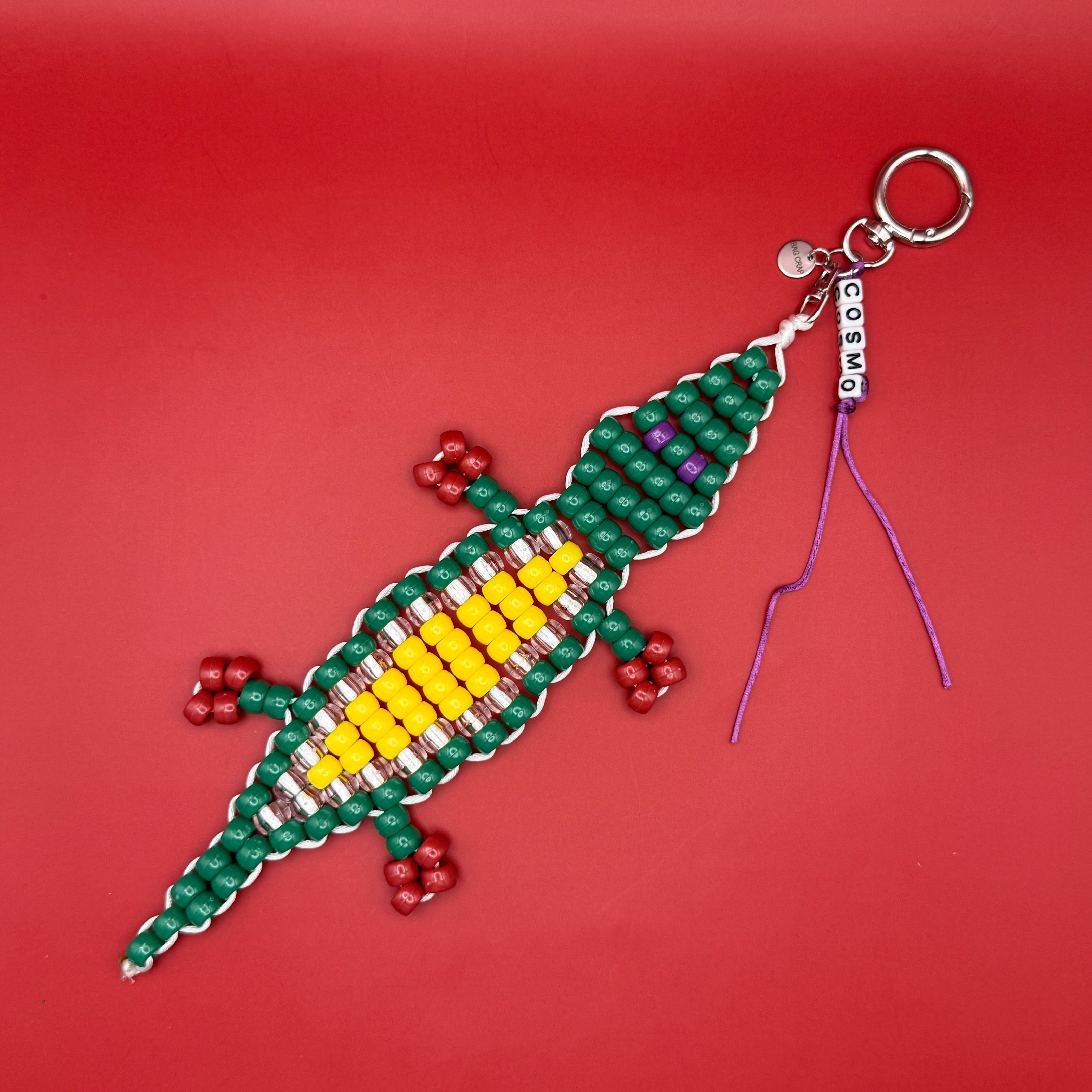 BAG CRAP Bead Buddy Alligator  s -  vintage keychain vintage charms for bag nostalgia vintage keychains y2k collectible - Bag Crap