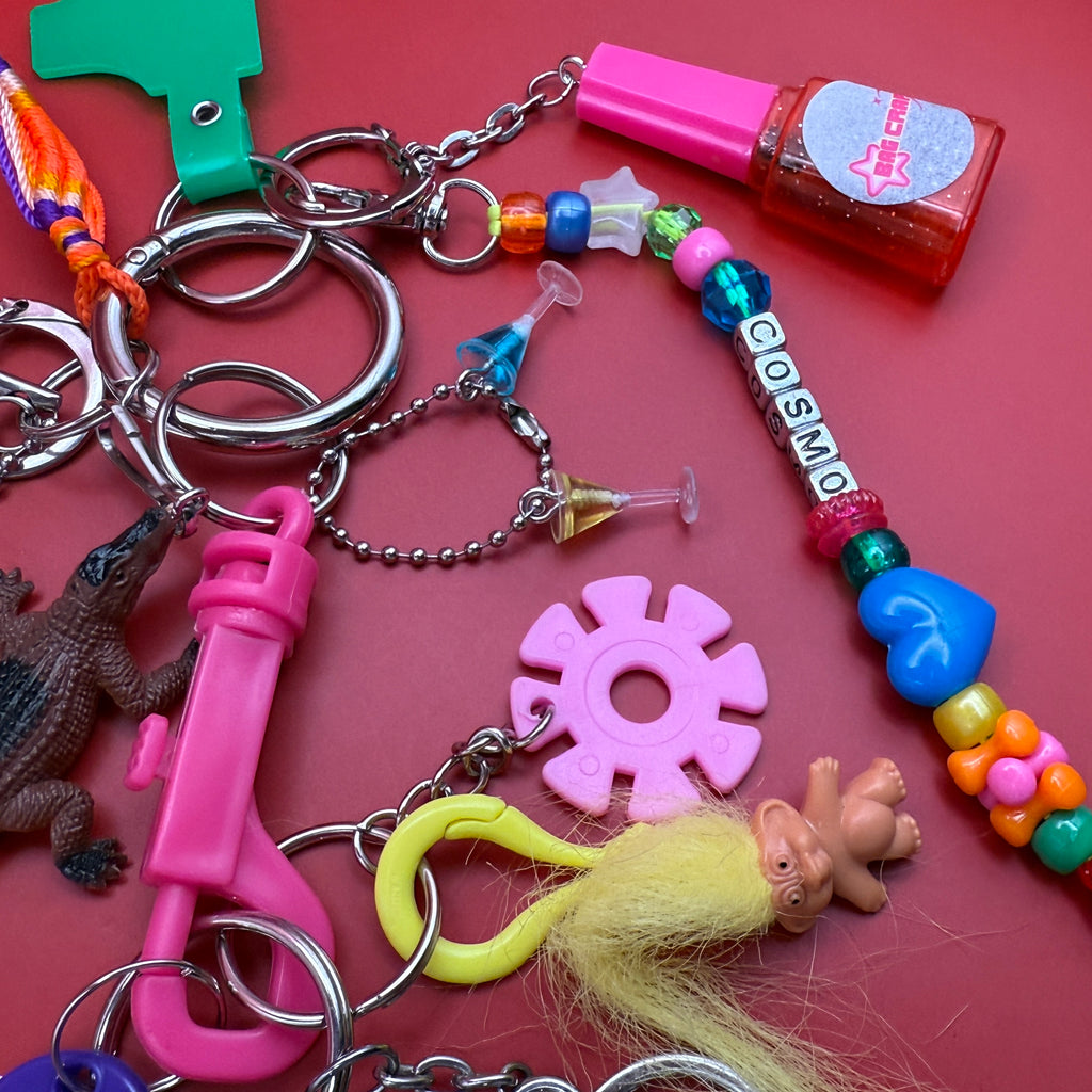 BAG CRAP x COSMOPOLITAN MAGAZINE: Vintage Keychain & Bag Charm Pack 1