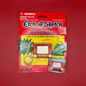 NIB 90s  : Etch-A-Sketch Magic Screen -  vintage keychain vintage charms for bag nostalgia vintage keychains y2k collectible - Bag Crap