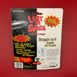 NIB 90s  : Lost in Space Talking B-9 Robot -  vintage keychain vintage charms for bag nostalgia vintage keychains y2k collectible - Bag Crap