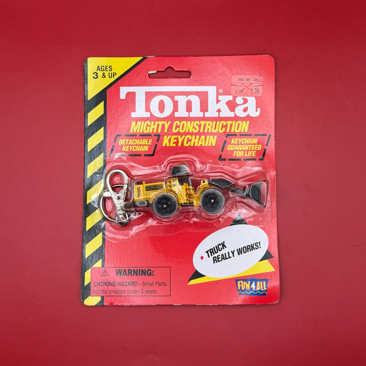 NIB 90s  : Tonka Mighty Construction -  vintage keychain vintage charms for bag nostalgia vintage keychains y2k collectible - Bag Crap