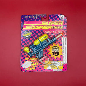 RARE NIB 90s  : Super Soaker -  vintage keychain vintage charms for bag nostalgia vintage keychains y2k collectible - Bag Crap