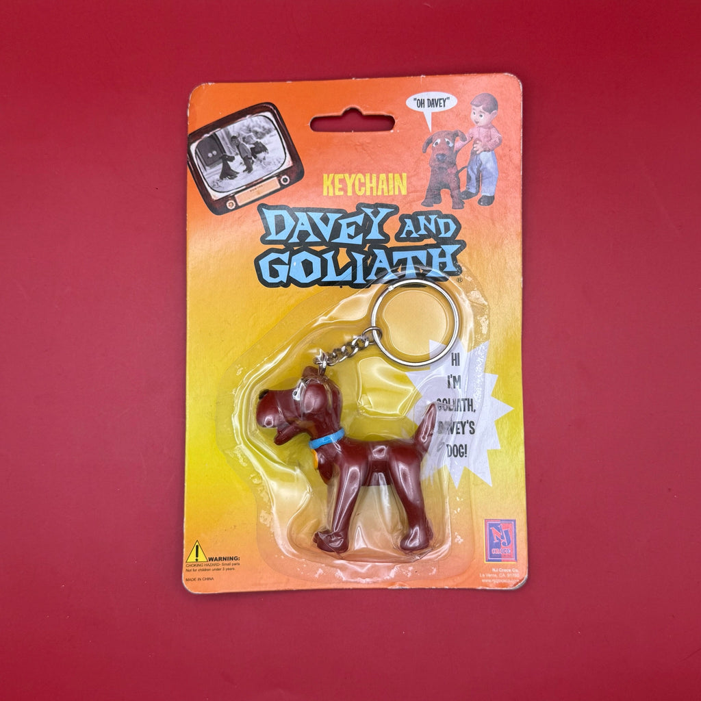 NIB Y2K Vintage Keychain: Davey and Goliath