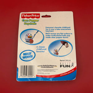 NIB   : Fisher-Price Corn Popper -  vintage keychain vintage charms for bag nostalgia vintage keychains y2k collectible - Bag Crap