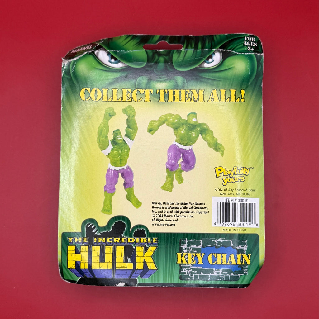 NIB Y2K Vintage Keychain: Marvel The Incredible Hulk