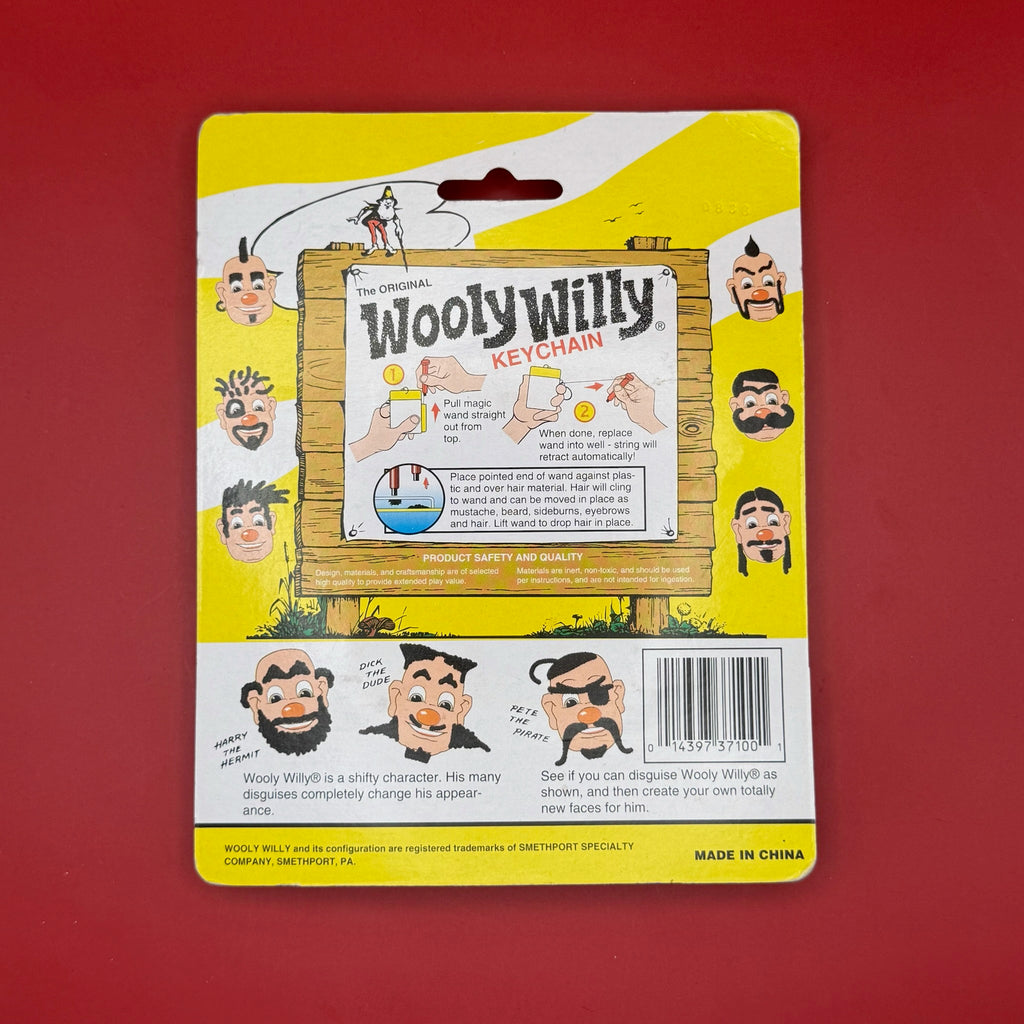 NIB 90s Vintage Keychain: The Original Wooly Willy