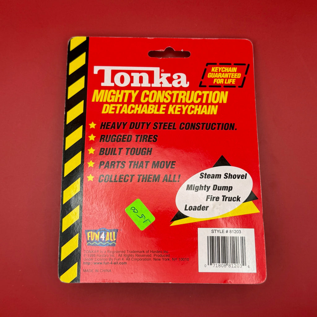 NIB 90s Vintage Keychain: Tonka Mighty Construction