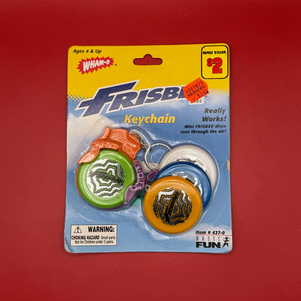 NIB 90s  : Frisbee Disc -  vintage keychain vintage charms for bag nostalgia vintage keychains y2k collectible - Bag Crap