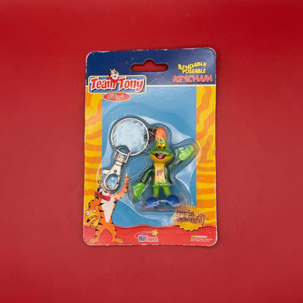NIB Y2K Vintage Keychain: Kelloggs Team Tony Dig 'Em