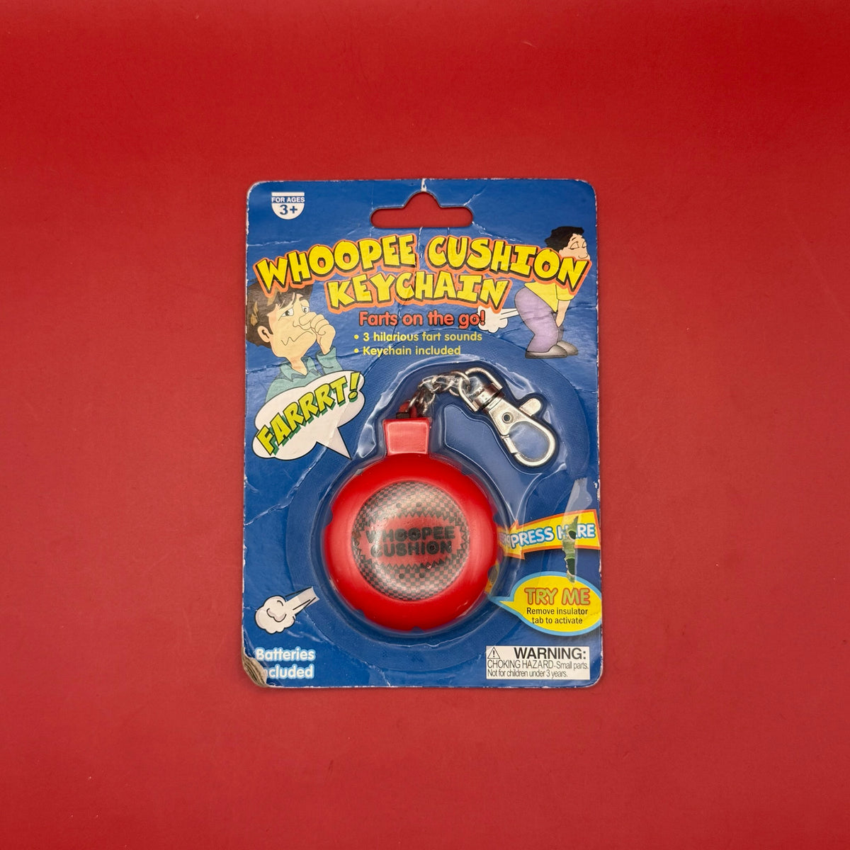 RARE NIB  1998 Whoopee Cushion -  vintage keychain vintage charms for bag nostalgia vintage keychains y2k collectible - Bag Crap