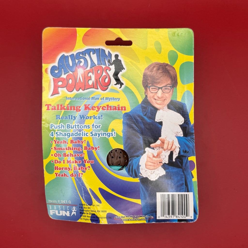 NIB 90s Vintage Keychain: Austin Powers International Man of Mystery