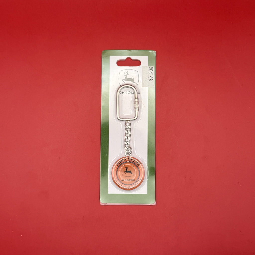 NIB 90s Vintage John Deere Gold Keychain