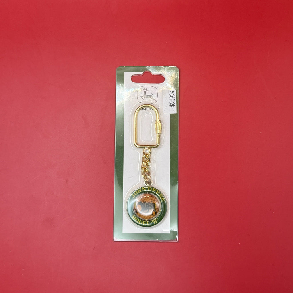 NIB 90s Vintage Keychain: John Deere