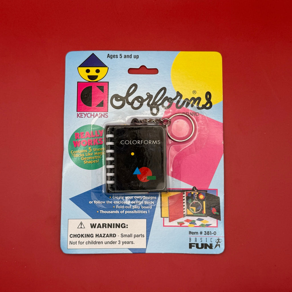 NIB 90s Vintage Keychain: Colorforms Brand