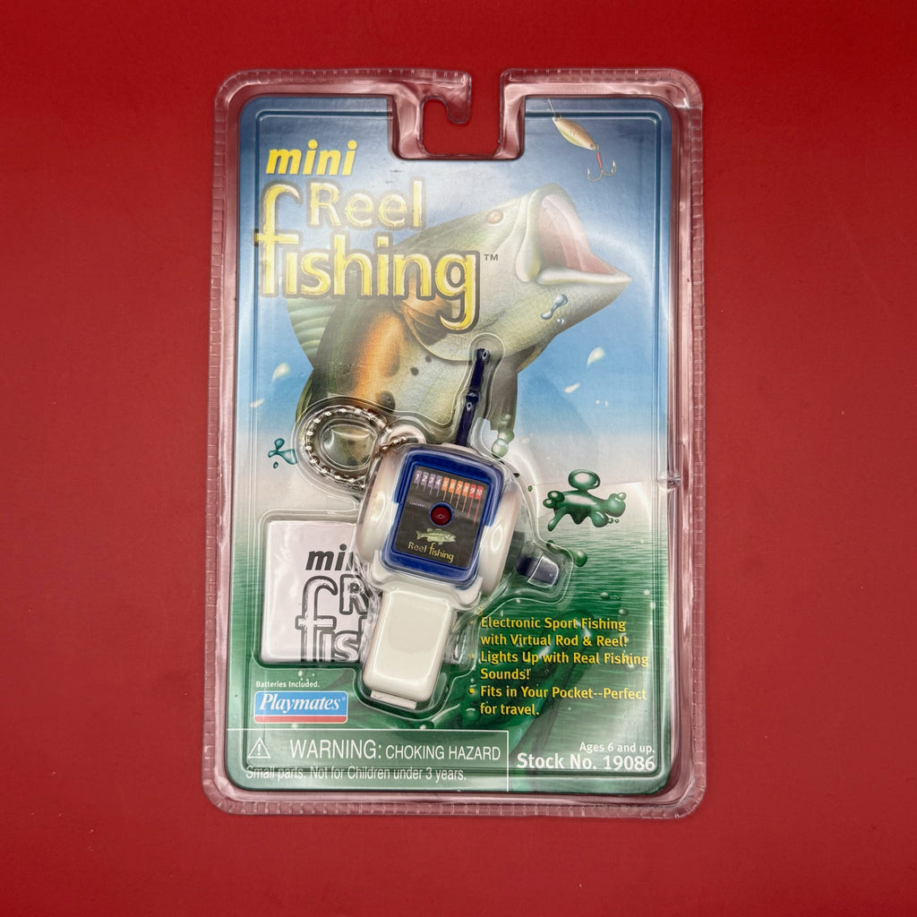 RARE NIB 1998 Mini Reel Fishing Vintage Keychain