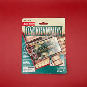 NIB   : Backgammon -  vintage keychain vintage charms for bag nostalgia vintage keychains y2k collectible - Bag Crap