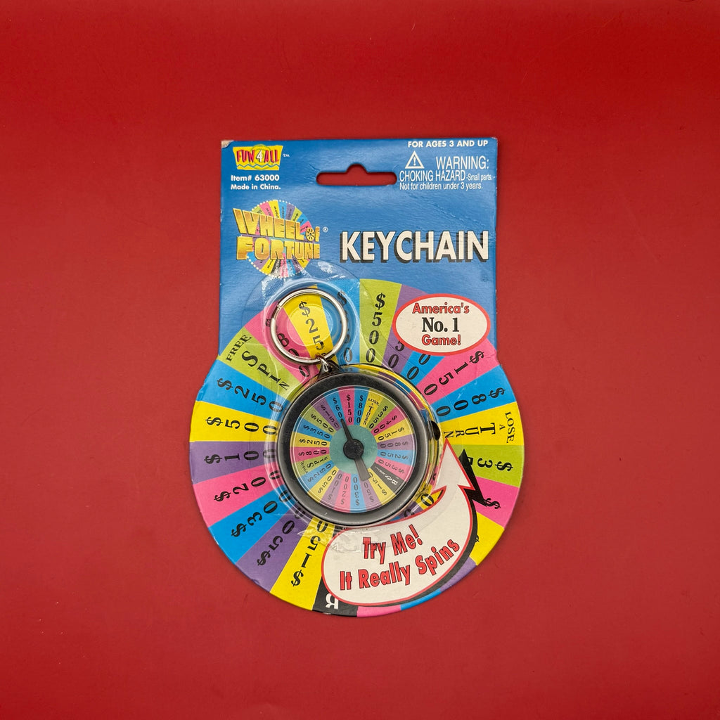 NIB Y2K Vintage Keychain: Wheel of Fortune