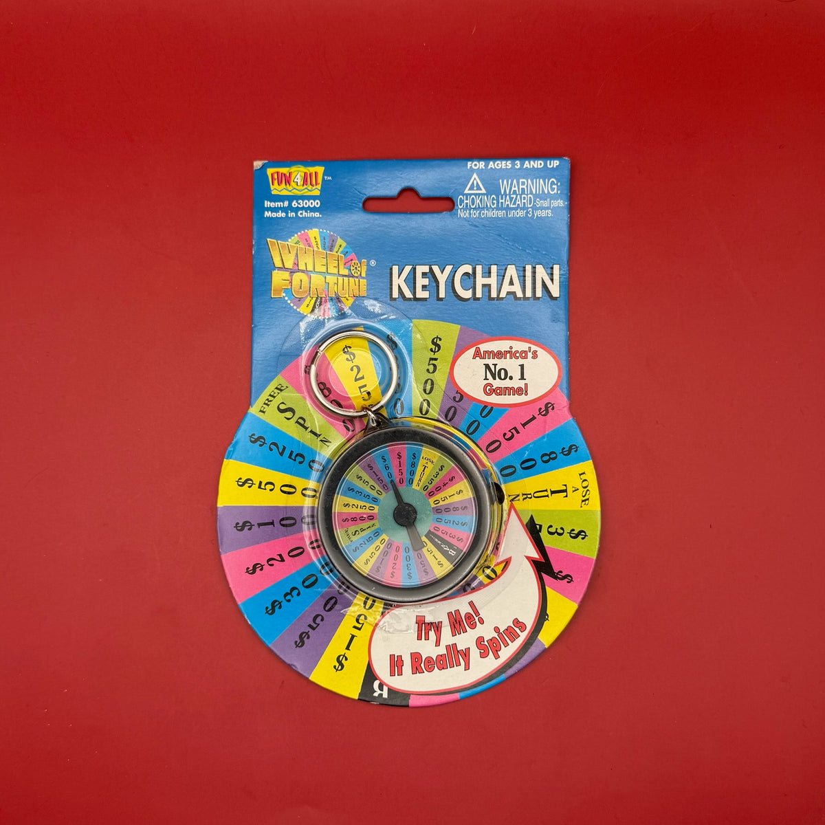 NIB   : Wheel of Fortune -  vintage keychain vintage charms for bag nostalgia vintage keychains y2k collectible - Bag Crap