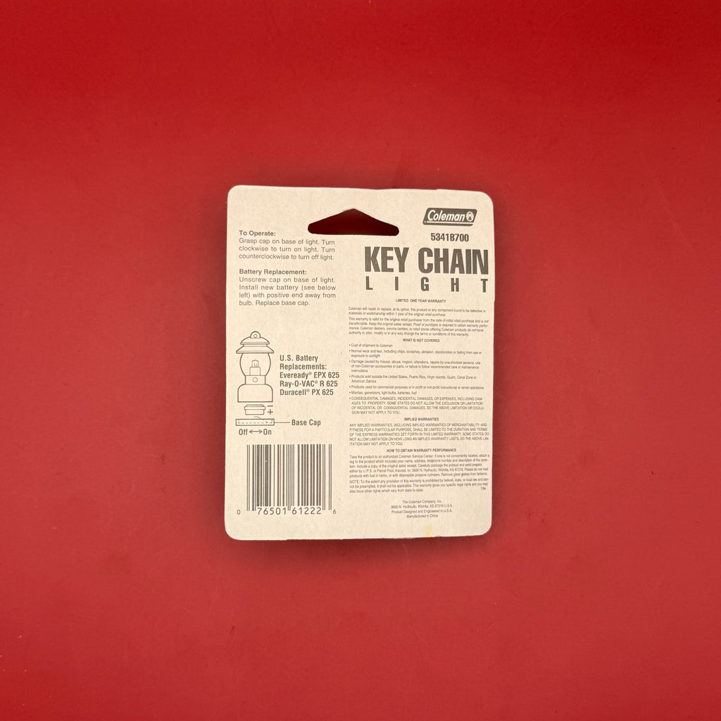 NIB Vintage Keychain: Coleman Lantern