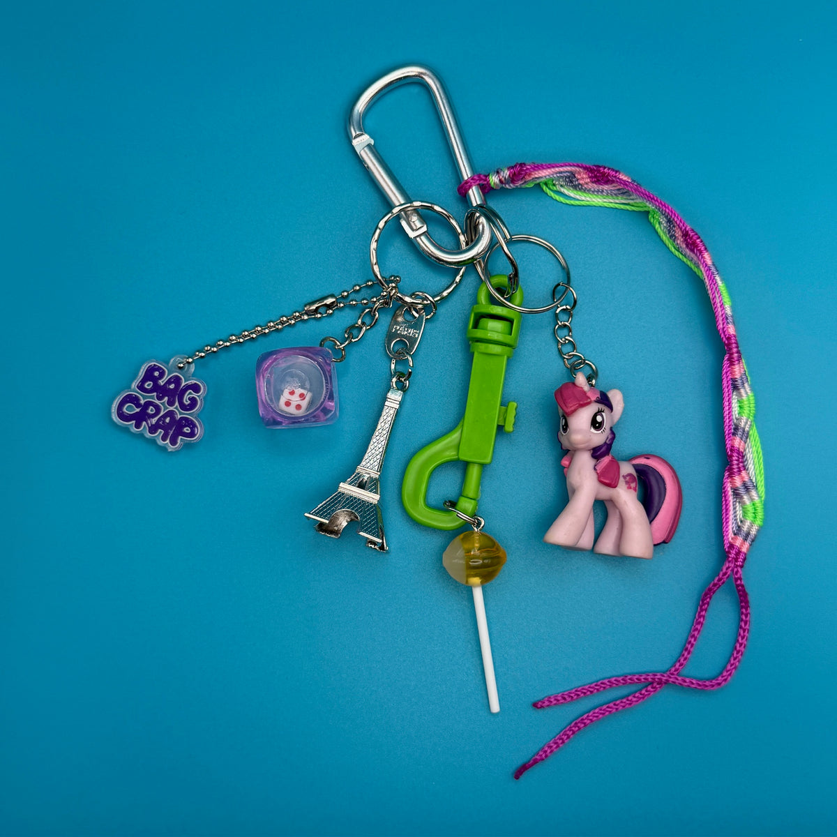 Pink and Purple 'My Little Pony'   Pack - vintage bag charm packs nostalgia vintage y2k vintage keychain vintage charms for bag nostalgia vintage keychains y2k collectible - Bag Crap