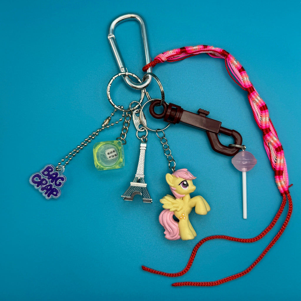 Vintage Yellow and Pink 'My Little Pony' Bag Charm Pack