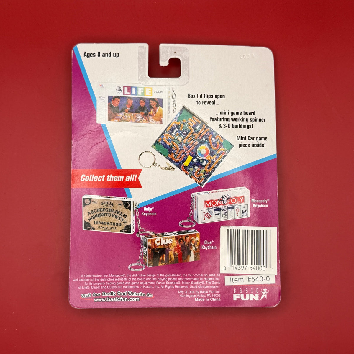 NIB 90s  : The Game of Life -  vintage keychain vintage charms for bag nostalgia vintage keychains y2k collectible - Bag Crap