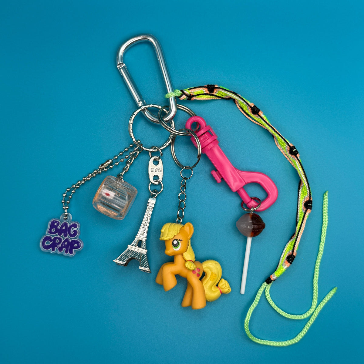 Orange 'My Little Pony'   Pack - vintage bag charm packs nostalgia vintage y2k vintage keychain vintage charms for bag nostalgia vintage keychains y2k collectible - Bag Crap