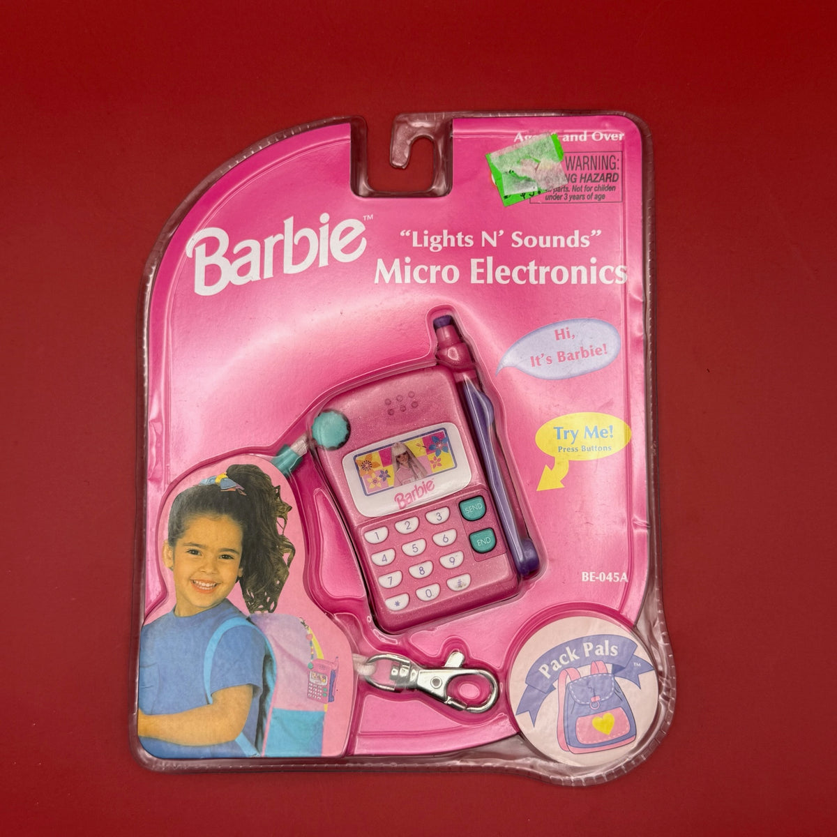 NIB 90s  : Barbie 'Lights N' Sounds' Micro Electronics - barbie doll toy pink rare vintage keychain vintage charms for bag nostalgia vintage keychains y2k collectible - Bag Crap