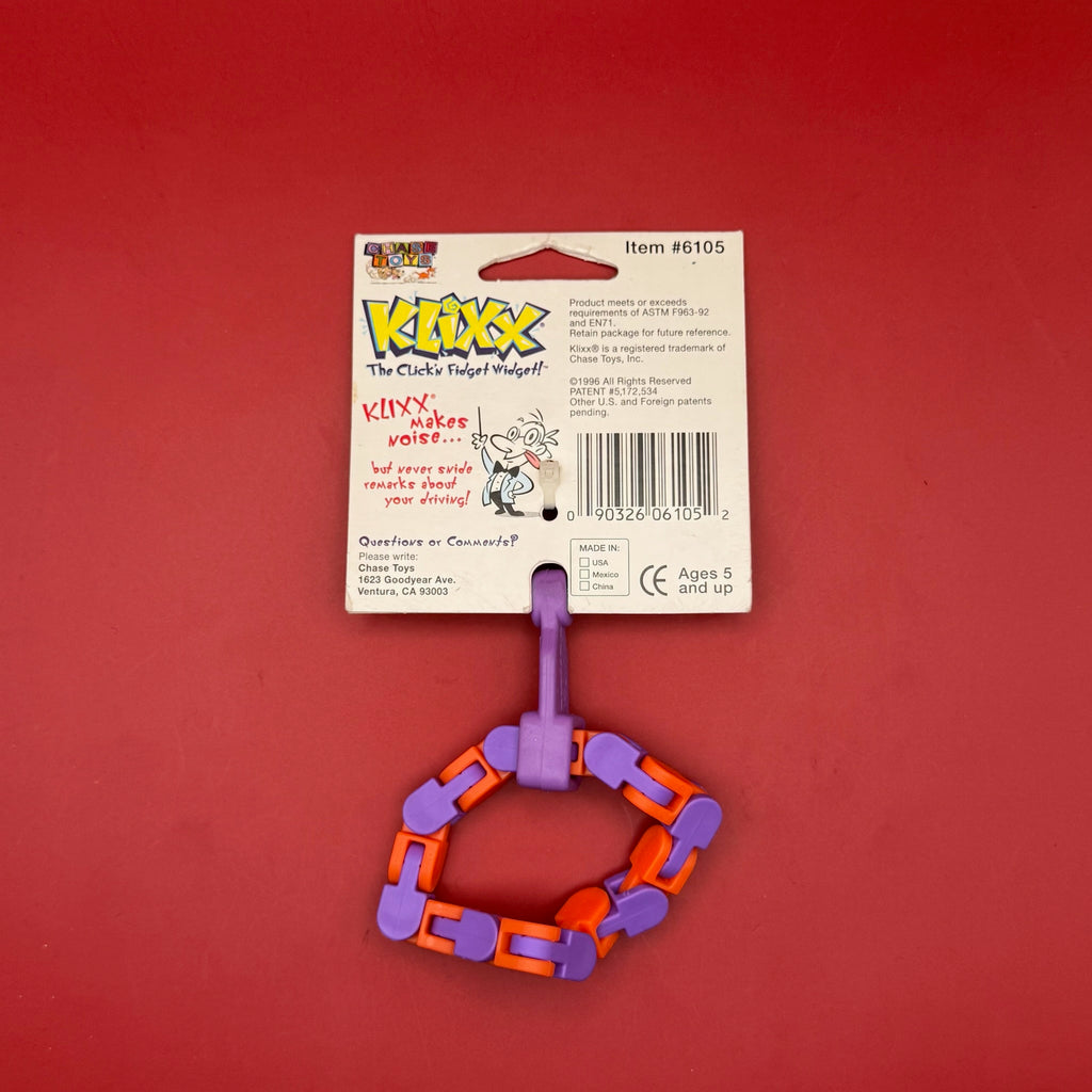 NIB 90s Vintage Keychain: Klixx The Click'n Fidget Widget
