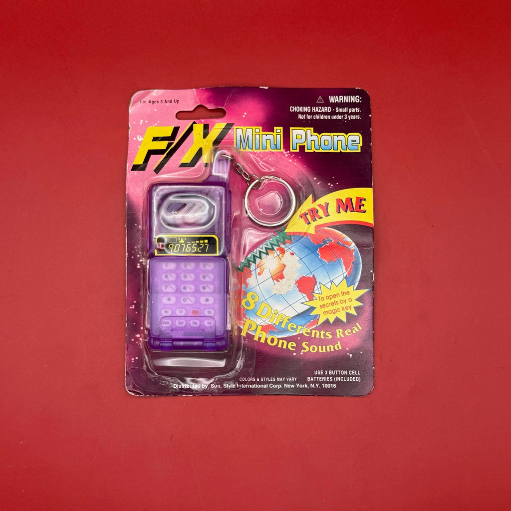 RARE! NIB 90s Vintage F/X Mini Flip Cell Phone Keychain