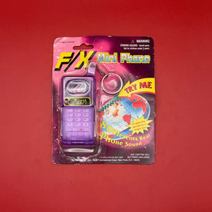 RARE! NIB 90s  F/X Mini Flip Cell Phone -  vintage keychain vintage charms for bag nostalgia vintage keychains y2k collectible - Bag Crap