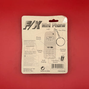 RARE! NIB 90s  F/X Mini Flip Cell Phone -  vintage keychain vintage charms for bag nostalgia vintage keychains y2k collectible - Bag Crap