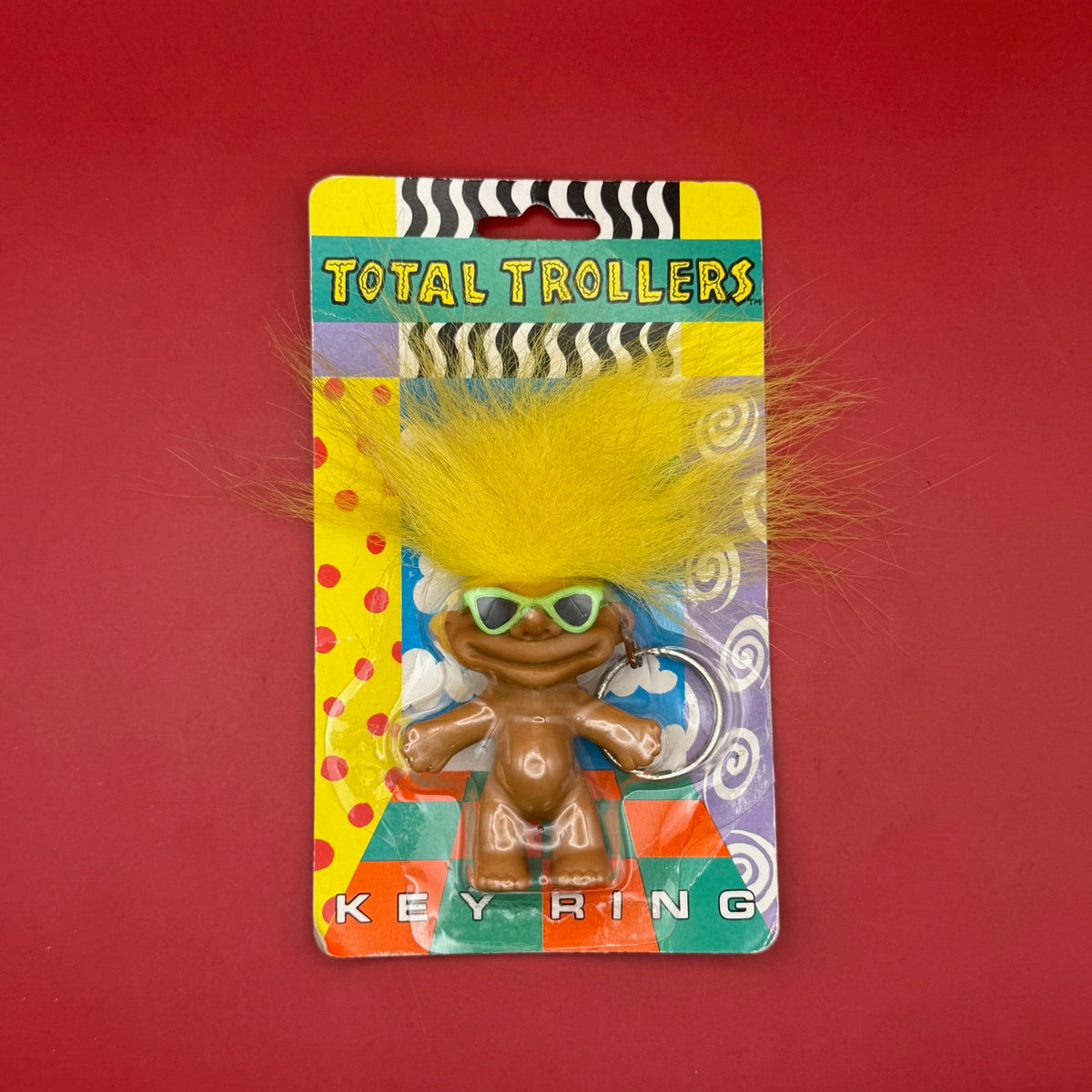 NIB 90s  : Total Trollers, Yellow Hair Troll - troll charms troll keychains vintage keychain vintage charms for bag nostalgia vintage keychains y2k collectible - Bag Crap