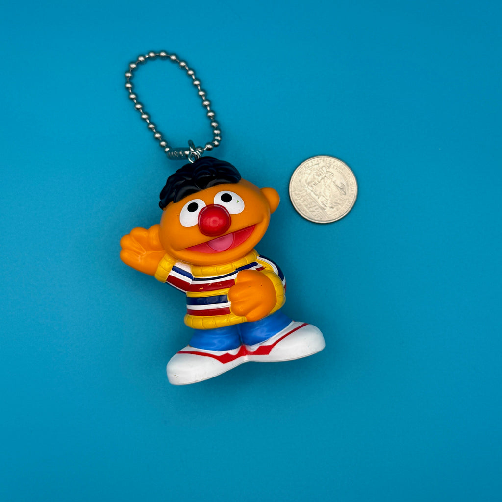 Vintage Sesame Street Toy Bag Charms - A. Ernie Toy Charm
