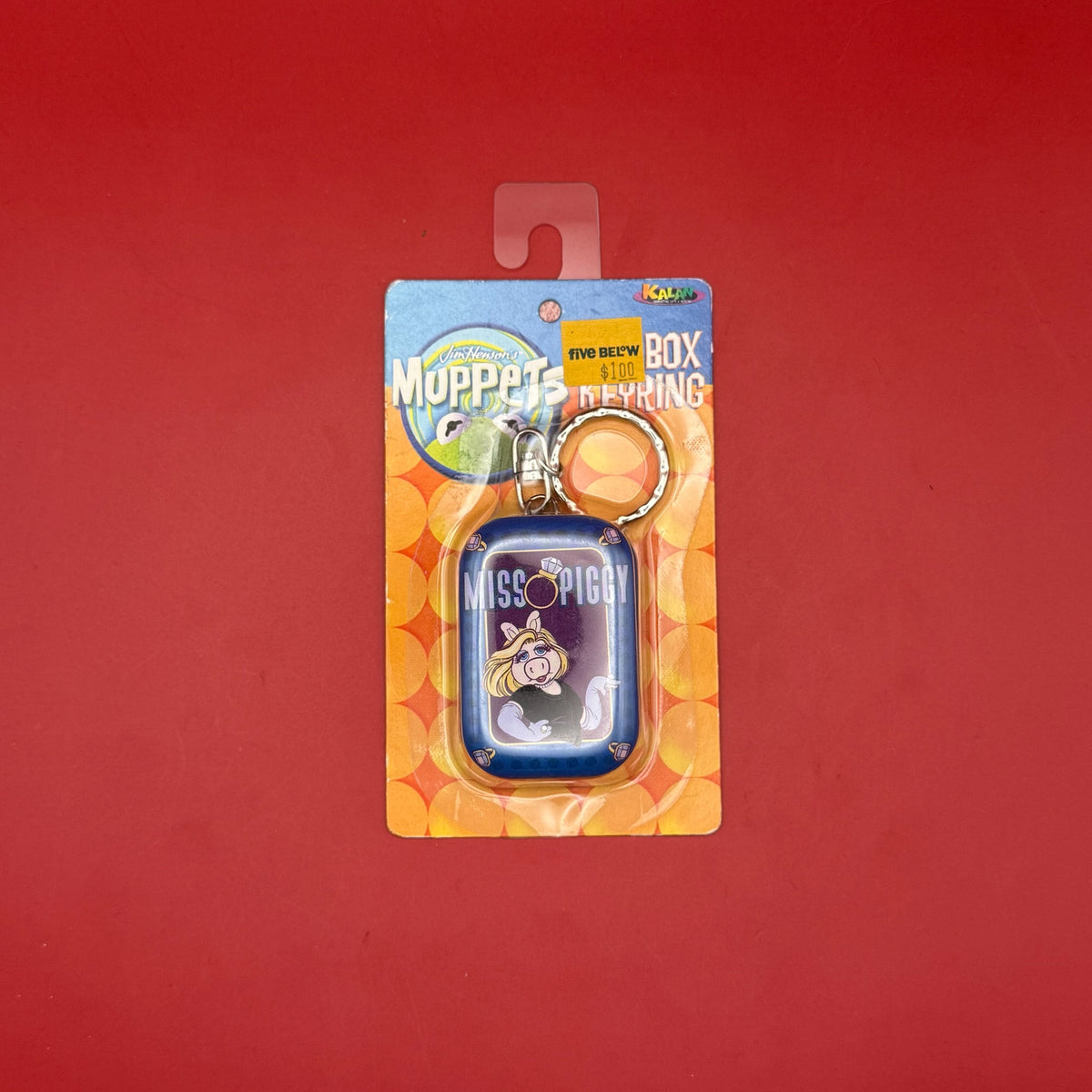 NIB   : Jim Henson's Muppets Miss Piggy Tin -  vintage keychain vintage charms for bag nostalgia vintage keychains y2k collectible - Bag Crap
