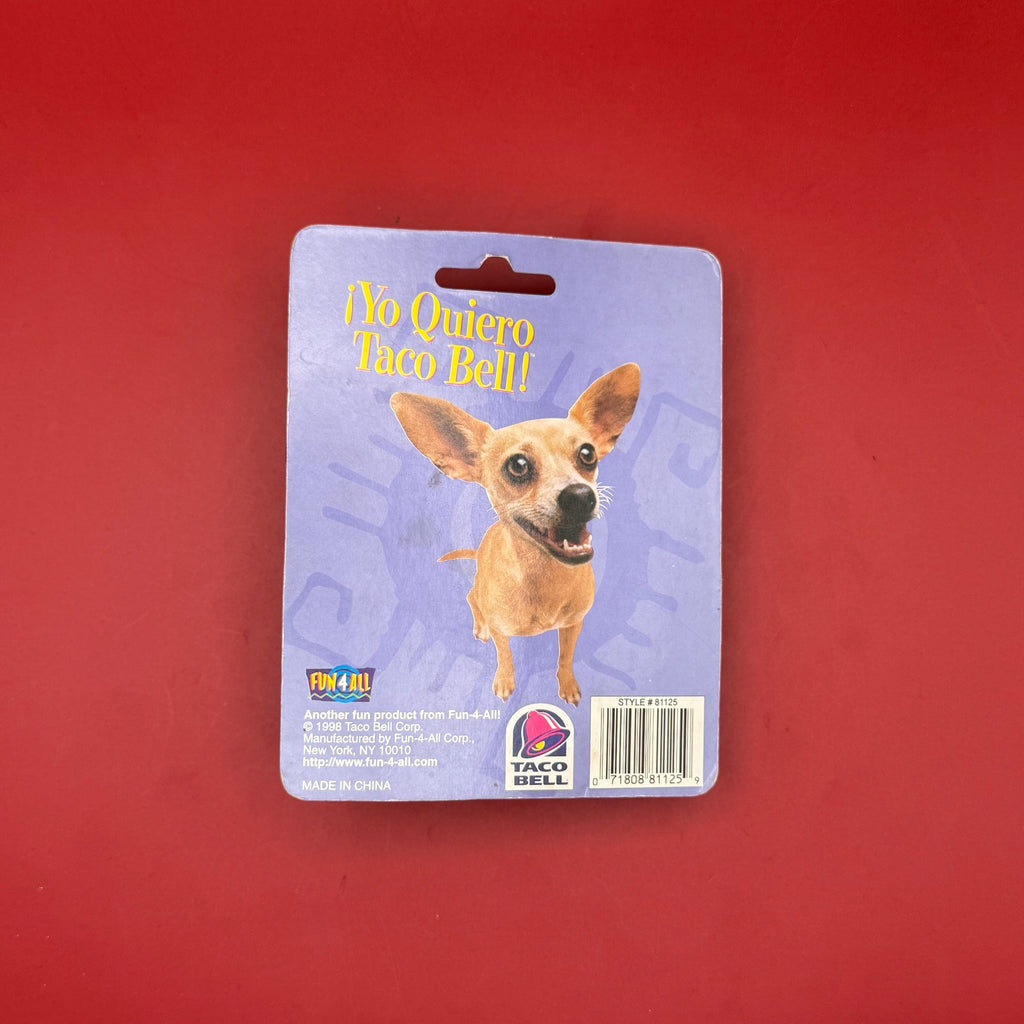 NIB 90s Vintage Keychain: Yo Quiero Taco Bell Chihuahua
