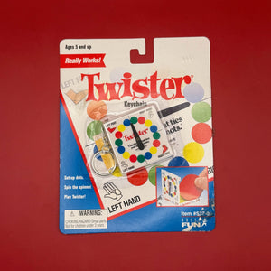NIB 90s  : Twister Game -  vintage keychain vintage charms for bag nostalgia vintage keychains y2k collectible - Bag Crap