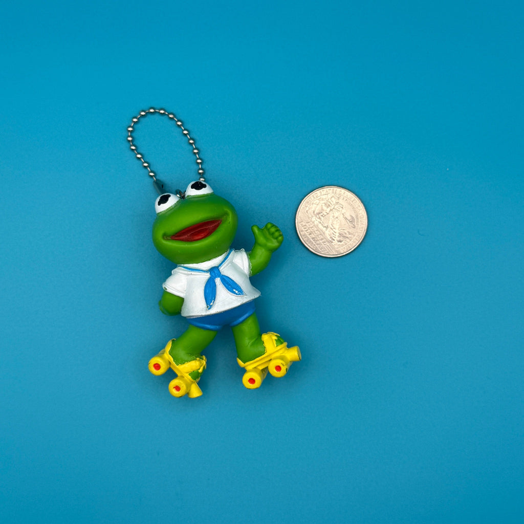 The Muppets Vintage Toy Bag Charms - B. Kermit the Frog Roller Skating