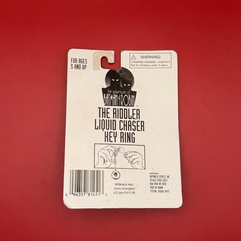 NIB 90s Vintage Keychain: The Riddler Liquid Chaser